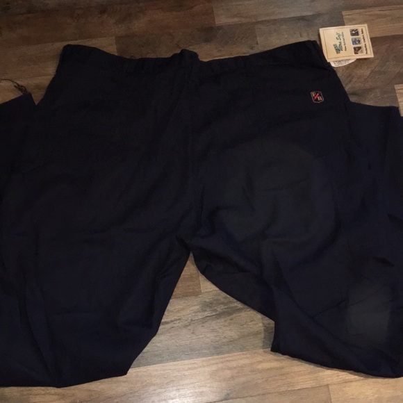Men's Big & Tall Size 50 Waist Navy Blue Carpenter Work Fire Retardant Pants - Picture 12 of 15